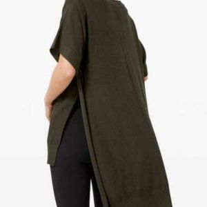 Lululemon OS Olive Poncho/Sweater